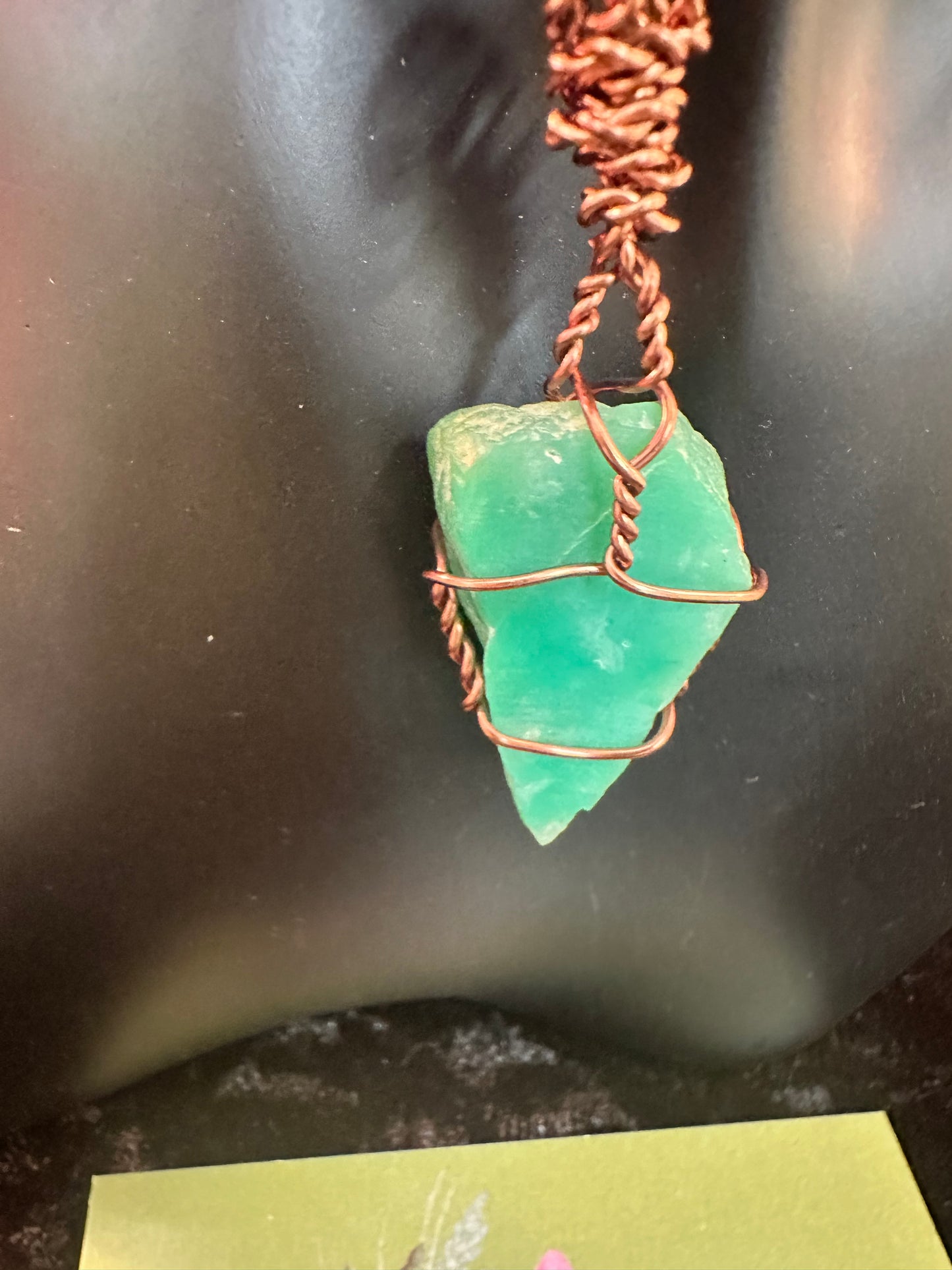 Chrysoprase Pendant Copper