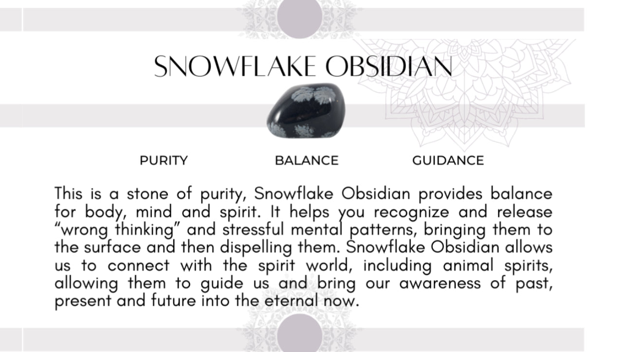 Snowflake Obsidian