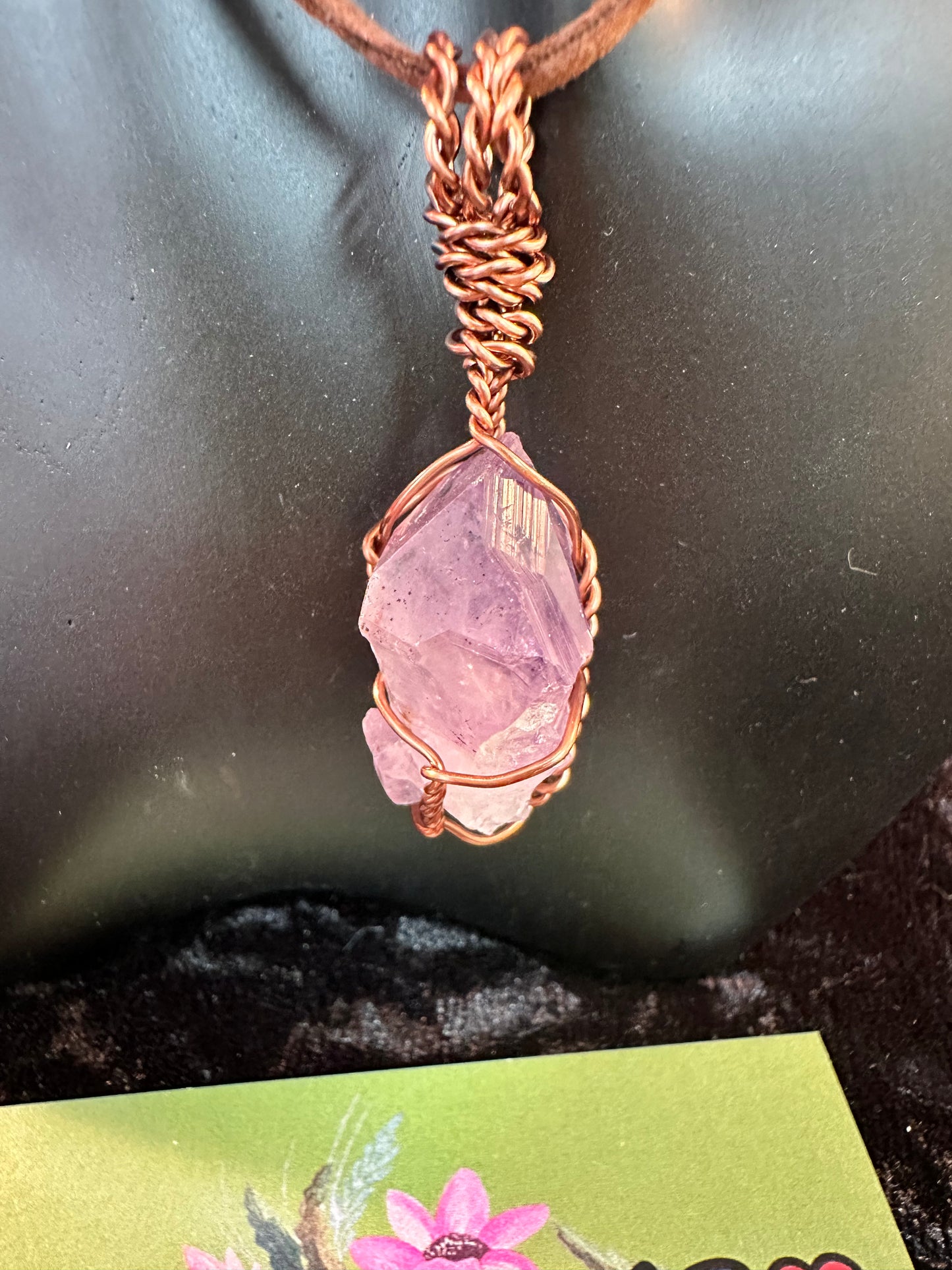 Amethyst Copper Pendant