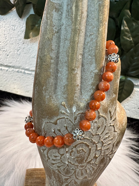 A Grade Orange Calcite Bracelet