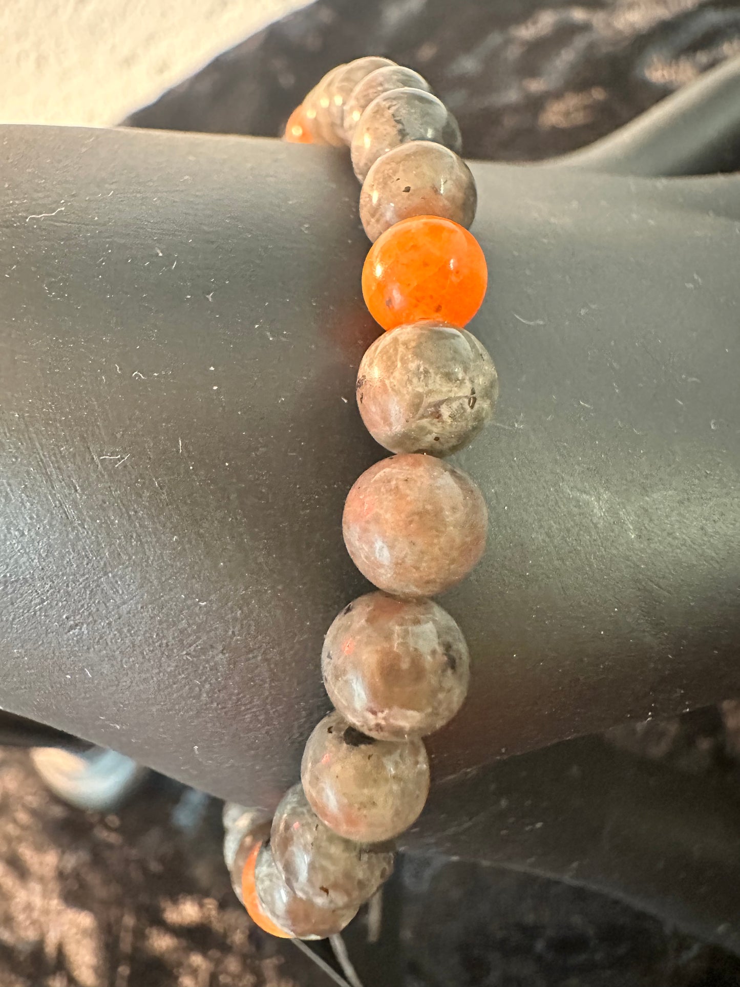 Yooperlite/ Orange Calcite Bracelet