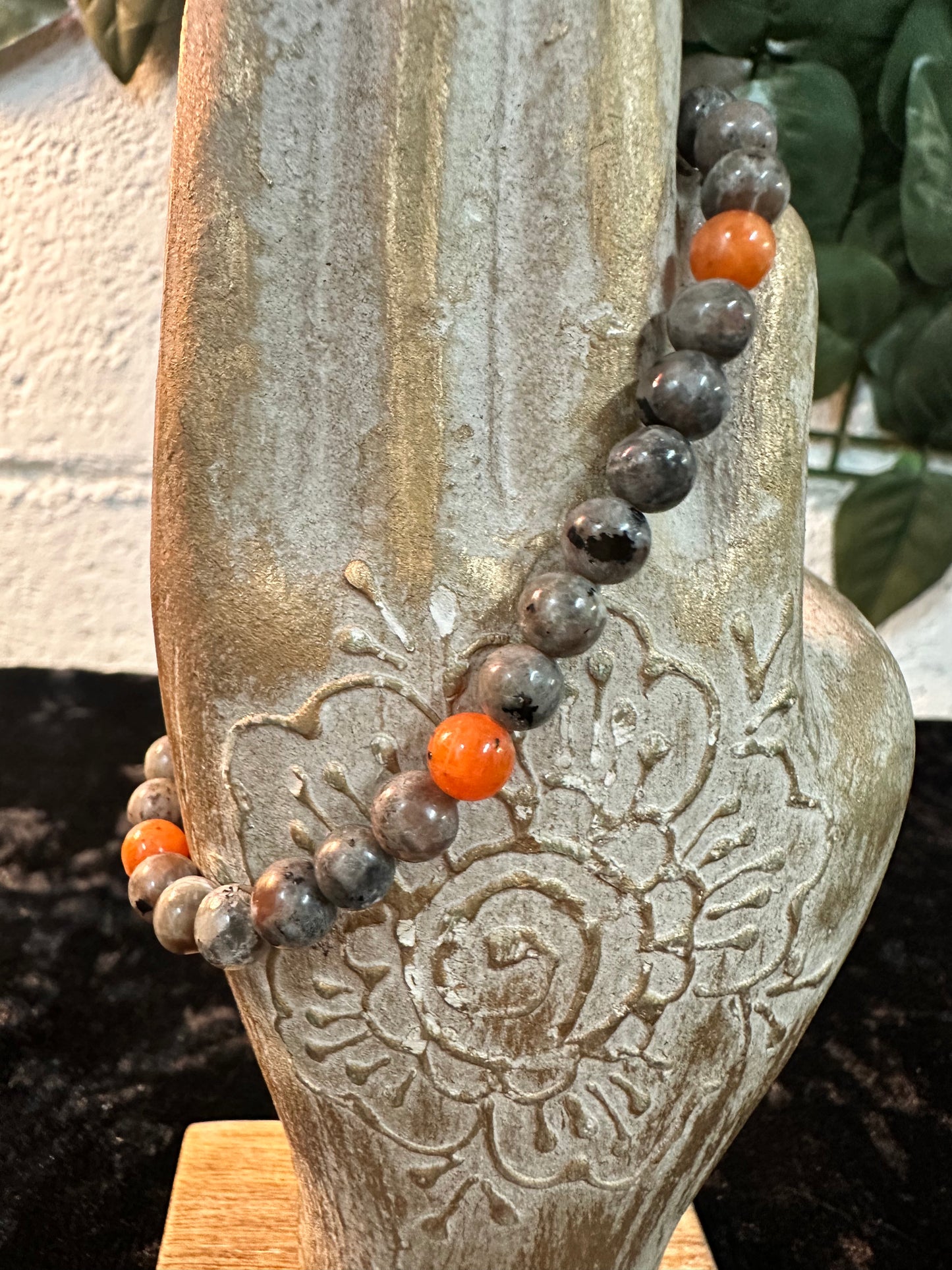 Yooperlite/ Orange Calcite Bracelet