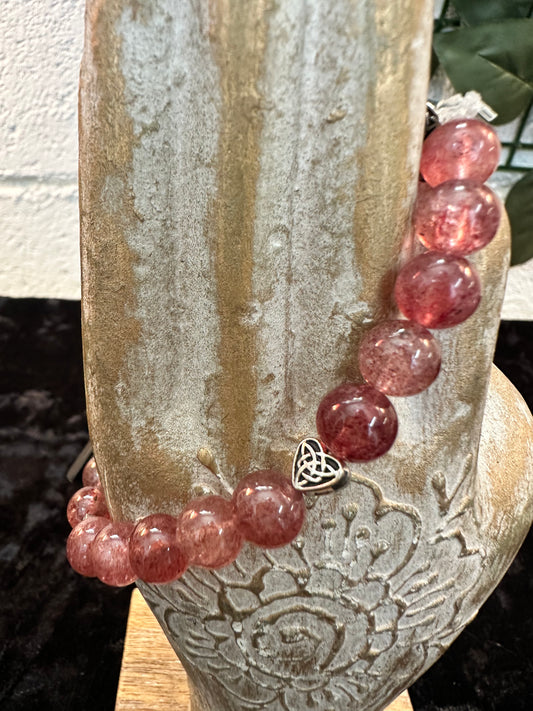 Strawberry Quartz Bracelet