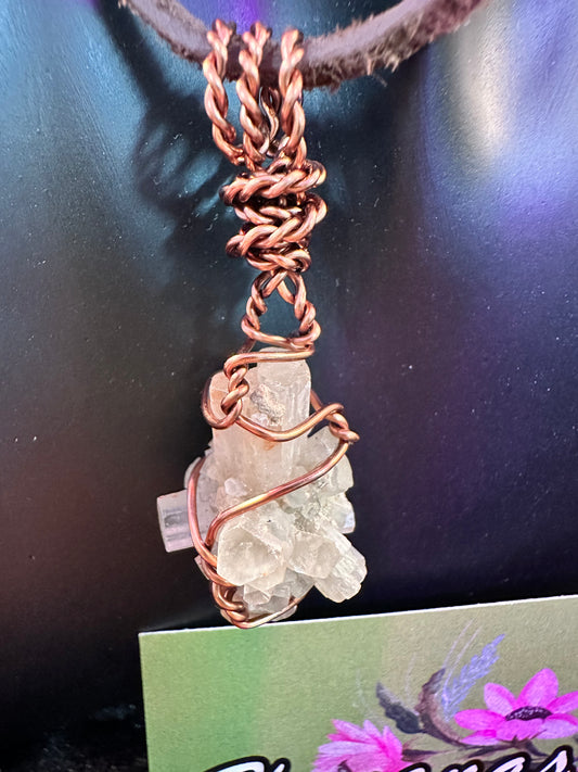 Aragonite Copper Pendant