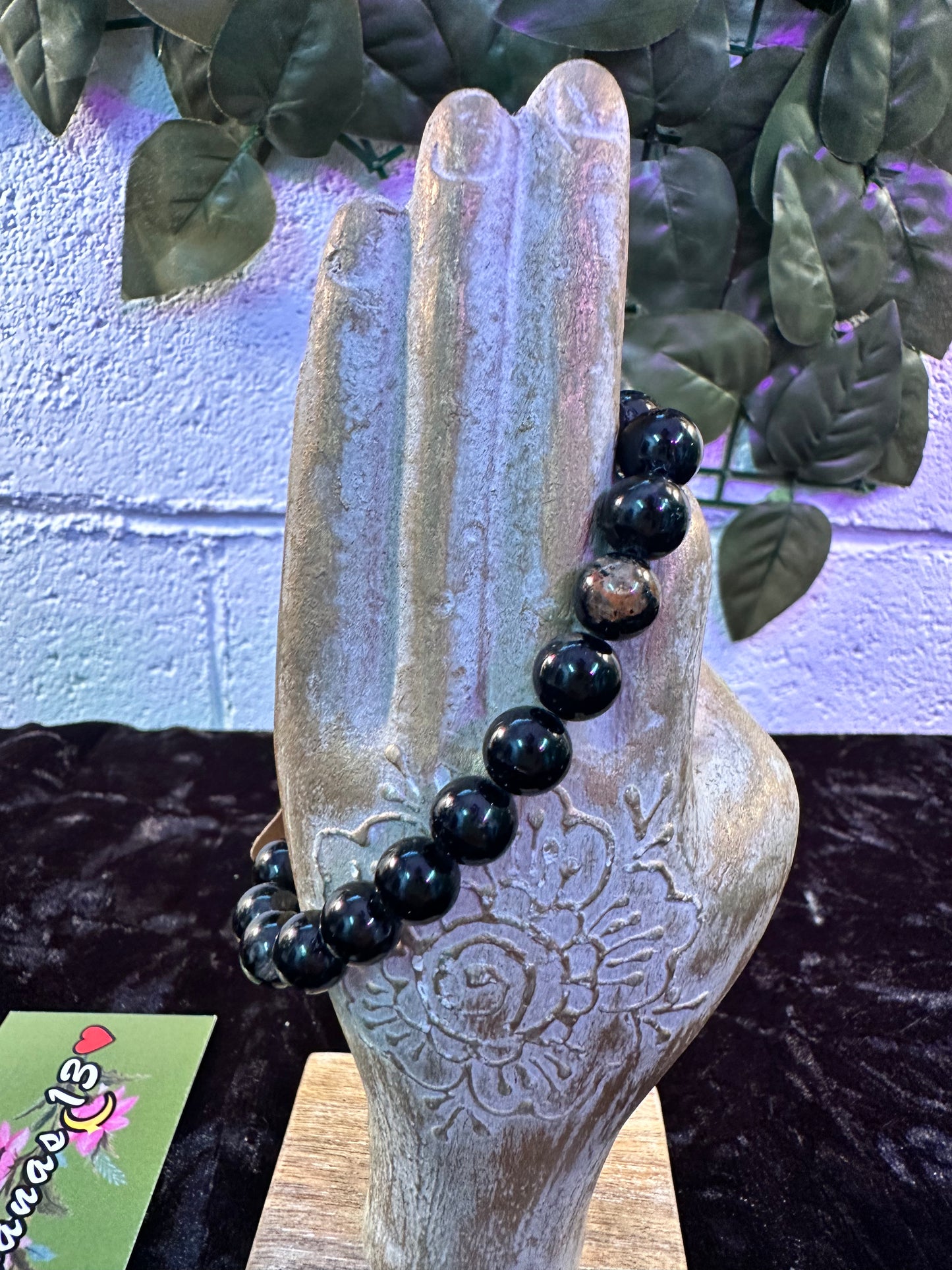 Black Tourmaline Red Jasper Bracelet