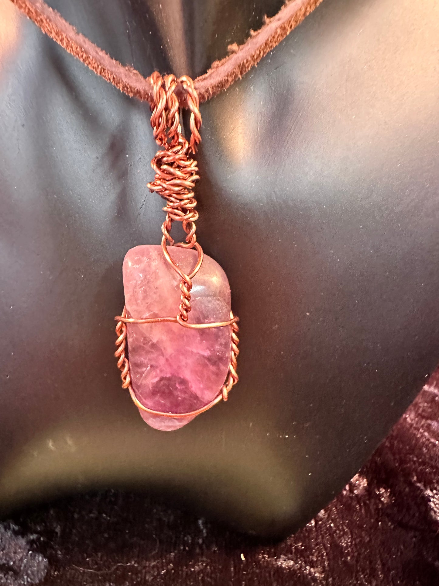 Flourite Pendant Copper