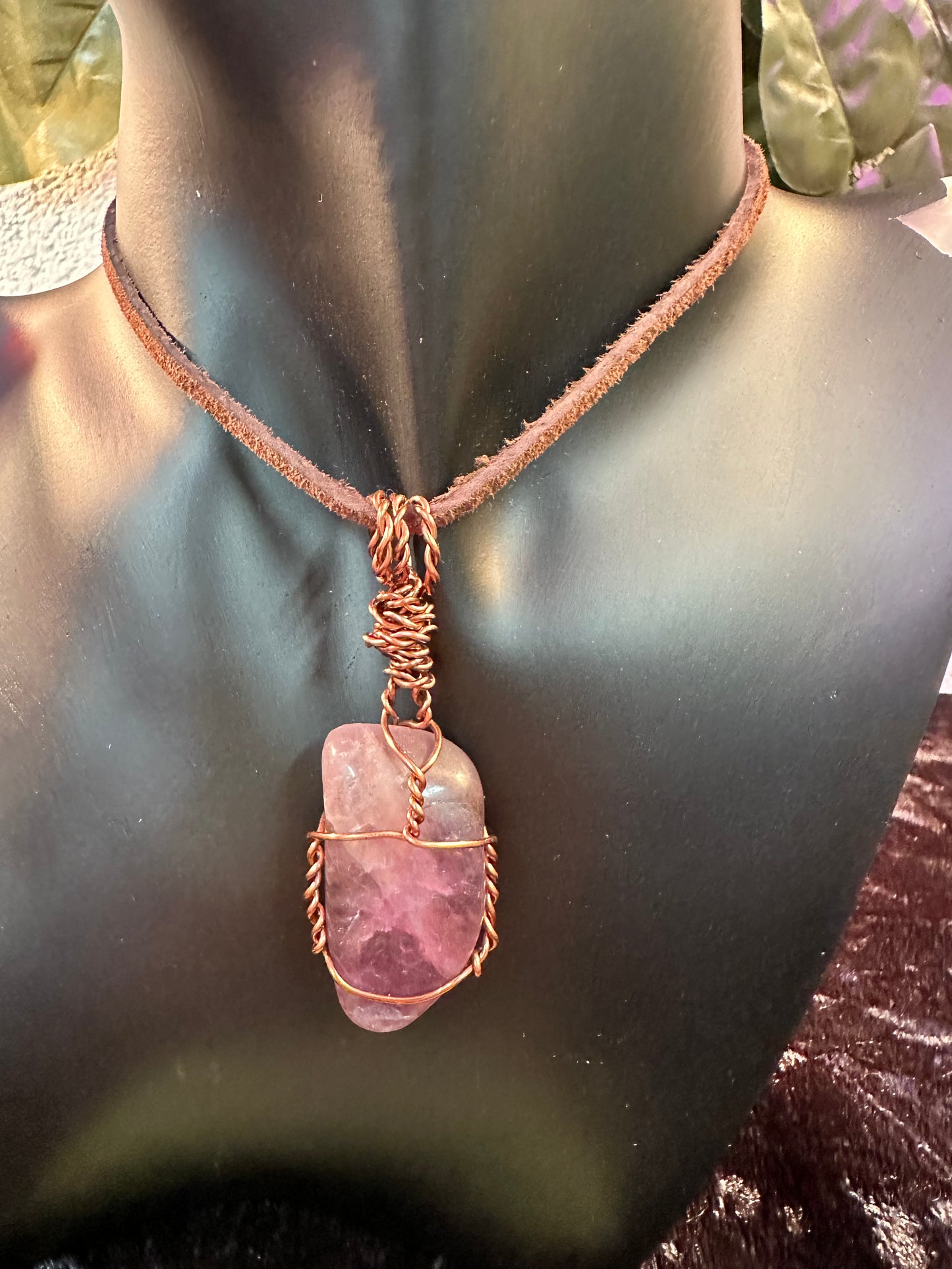 Flourite Pendant Copper