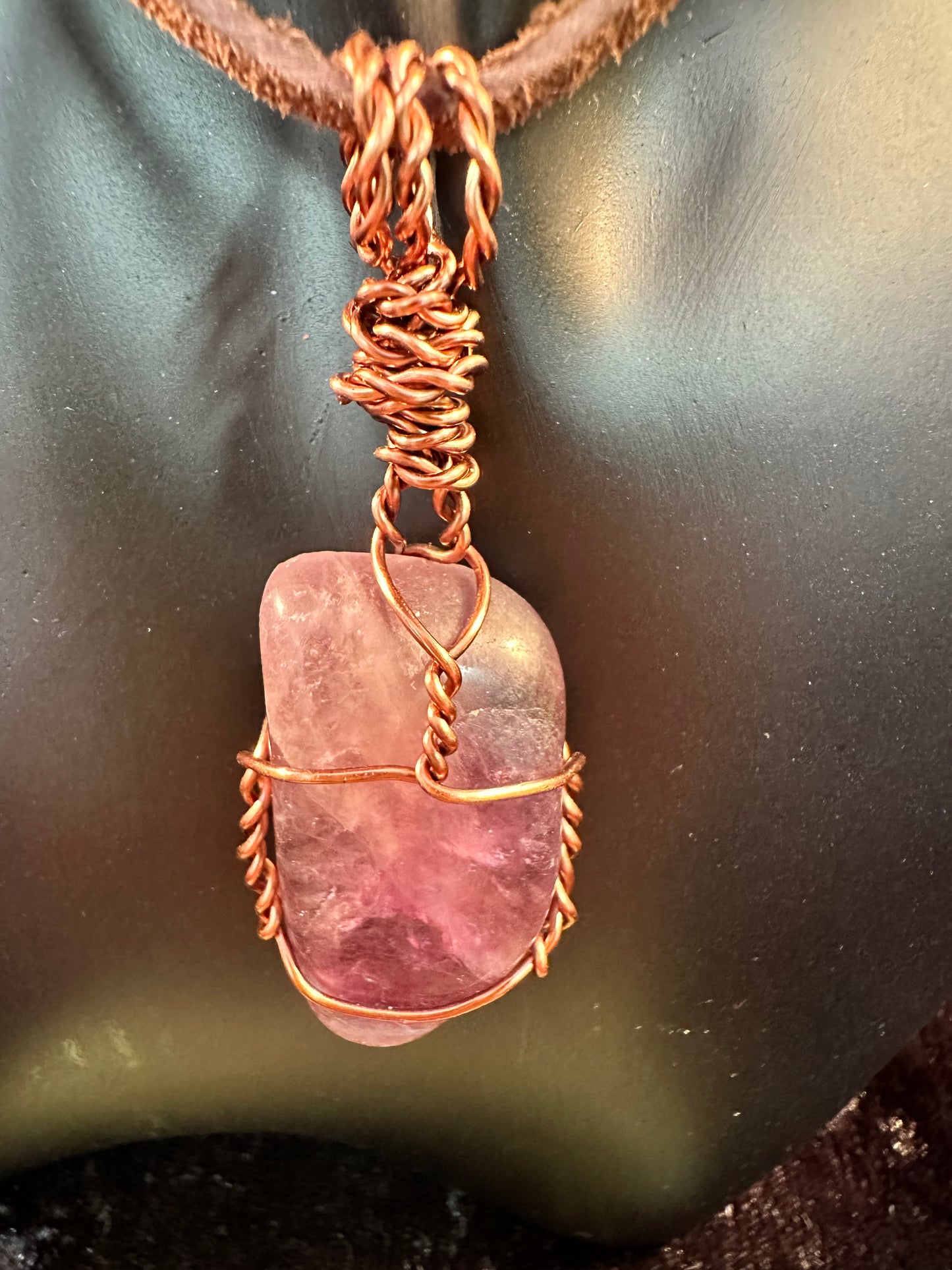 Flourite Pendant Copper