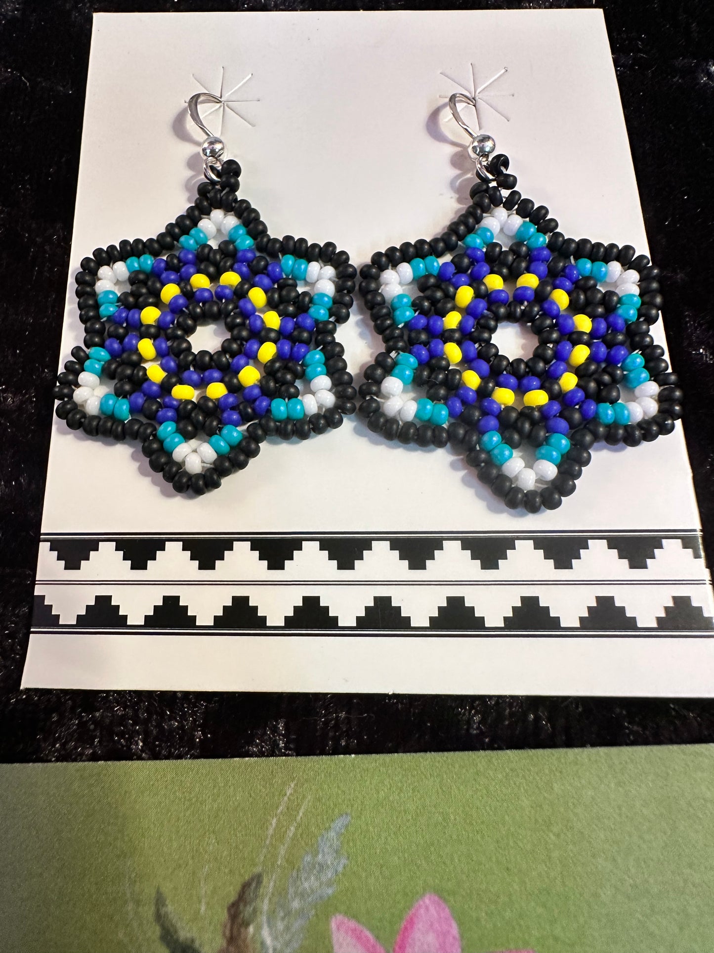 Genuine Hand Beaded Indigenous Earrings