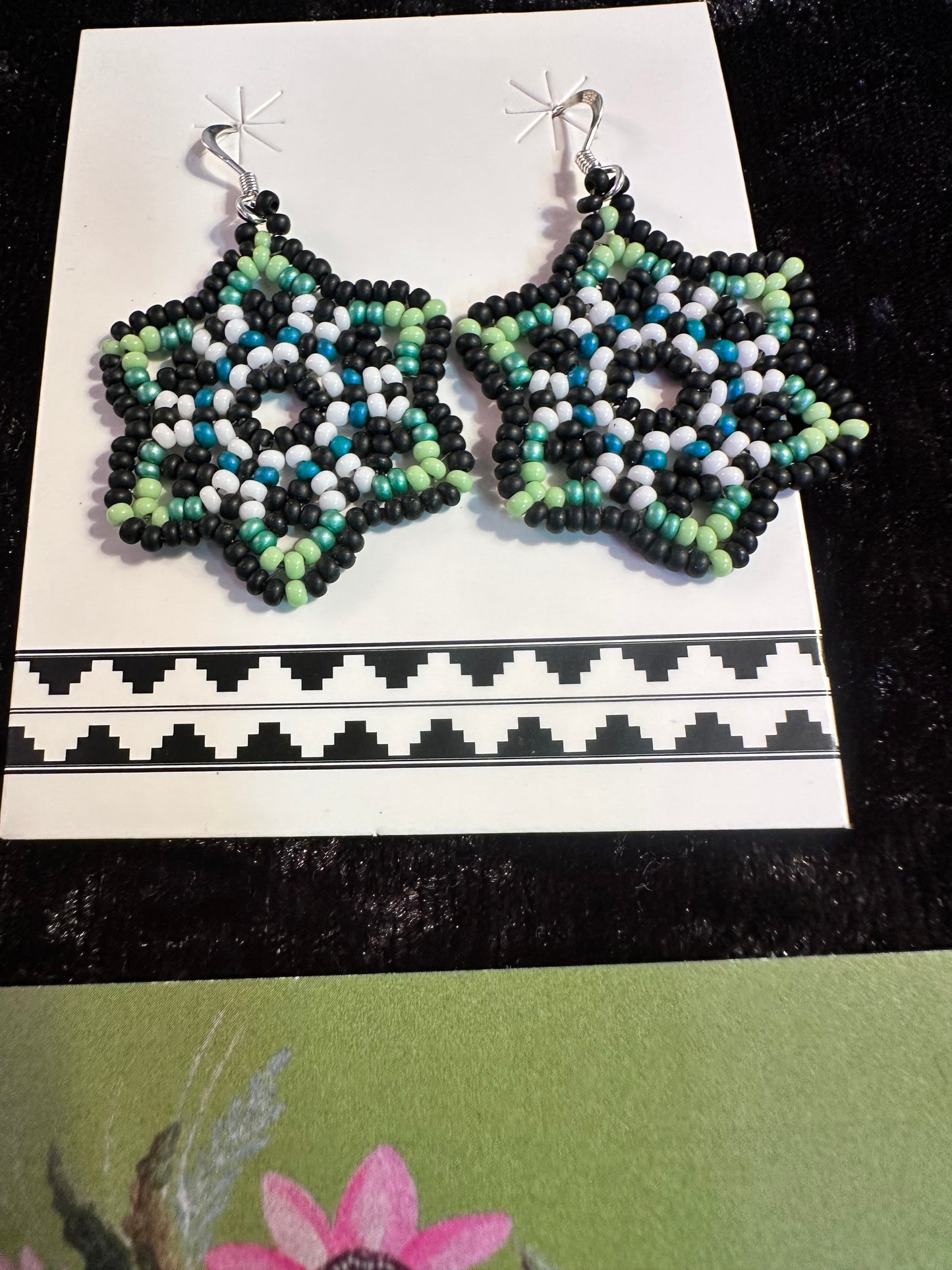 Genuine Hand Beaded Indigenous Earrings