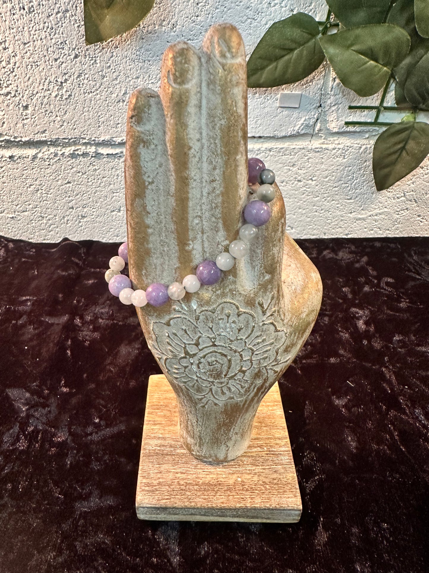 Lavendar Quartz Eagle Eye Bracelet