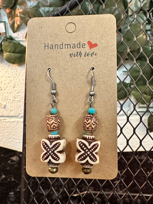 Island tribal summer vibes earrings 🏝️