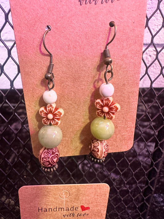 Island Vibes Green Apple Earrings