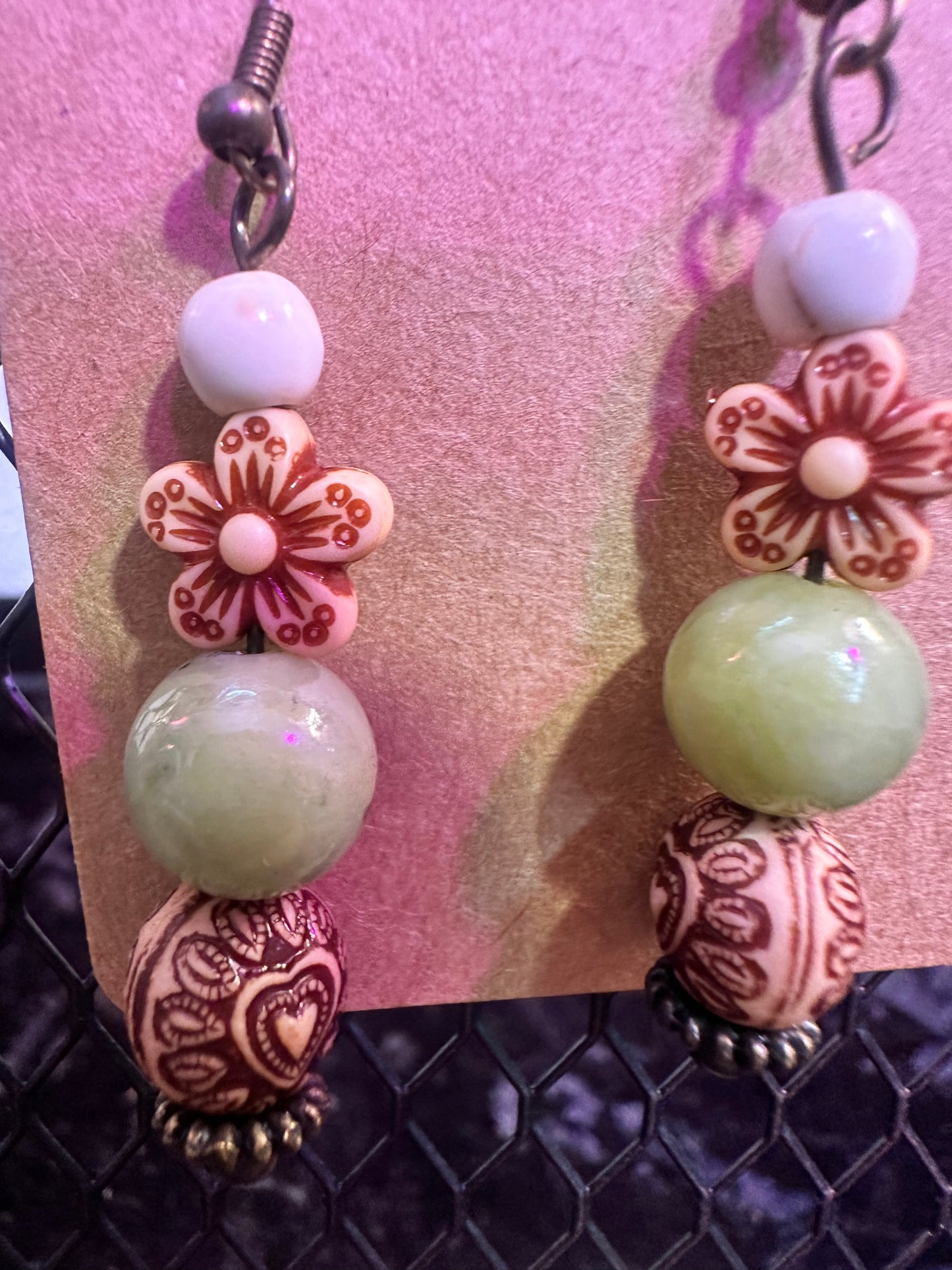 Island Vibes Green Apple Earrings