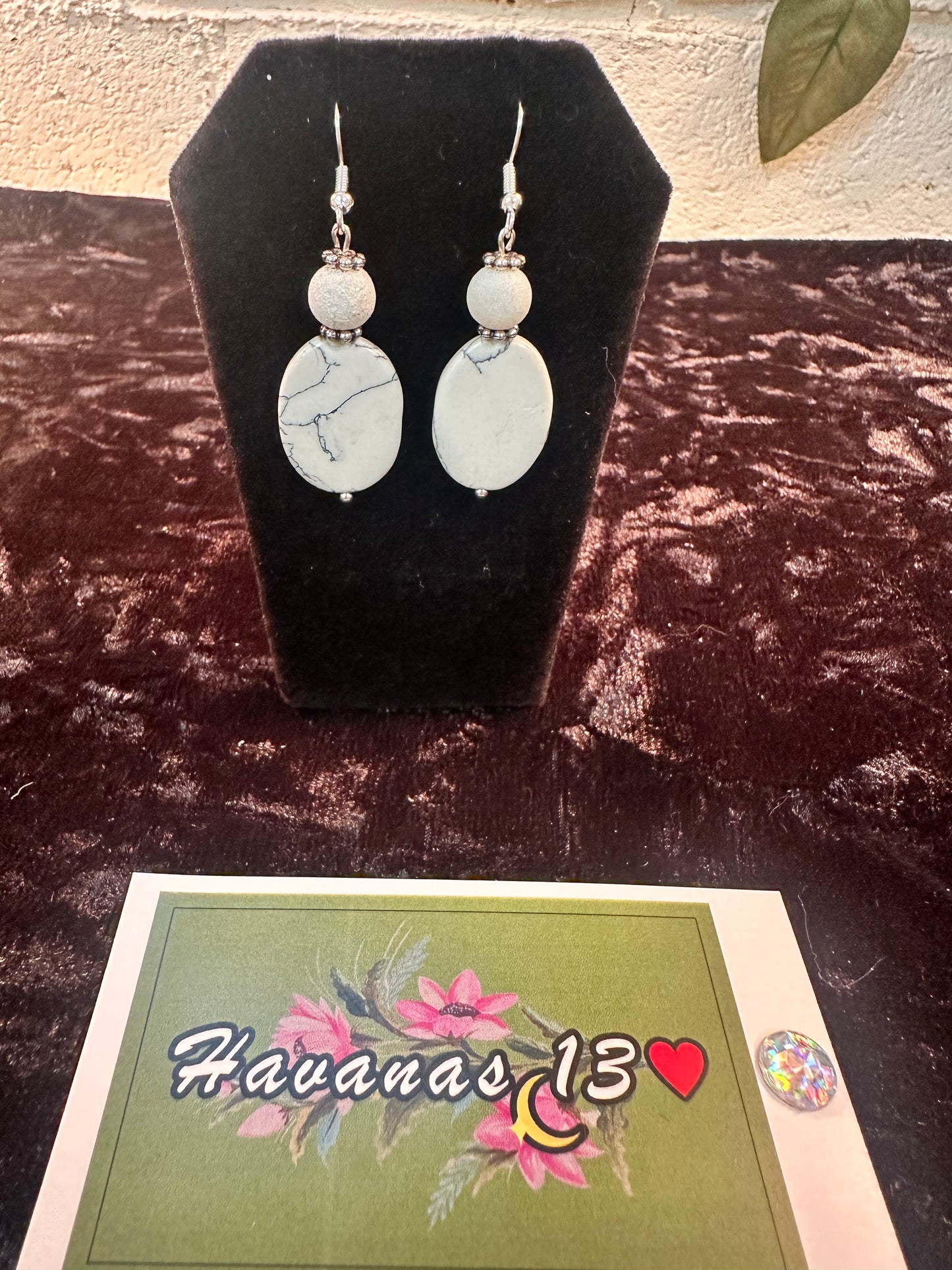 Marble White Timeless Beauty Earrings