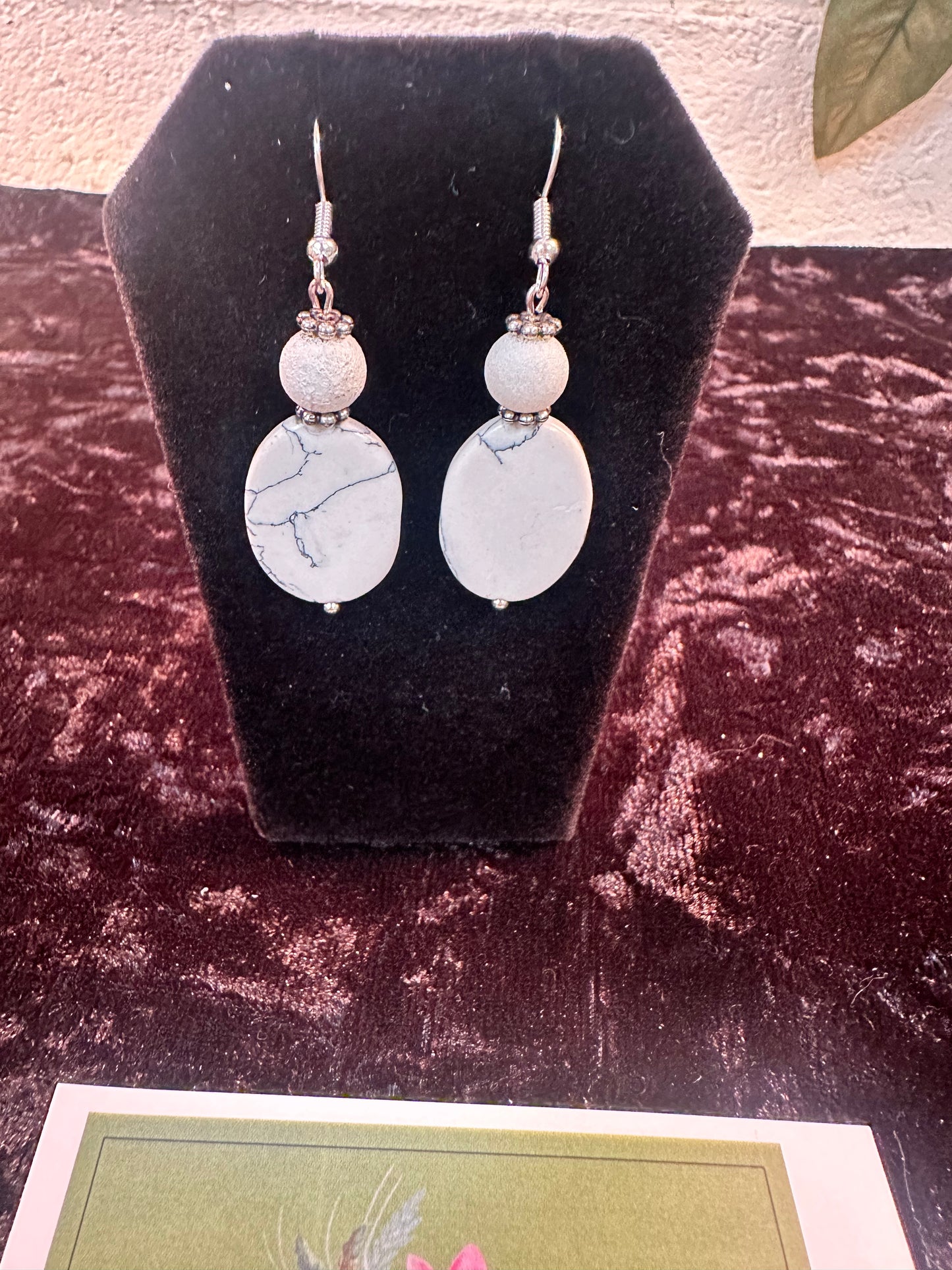 Marble White Timeless Beauty Earrings