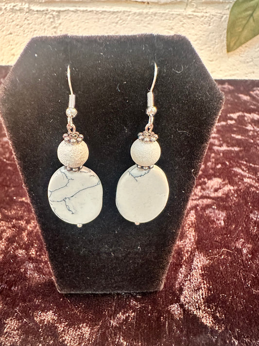 Marble White Timeless Beauty Earrings