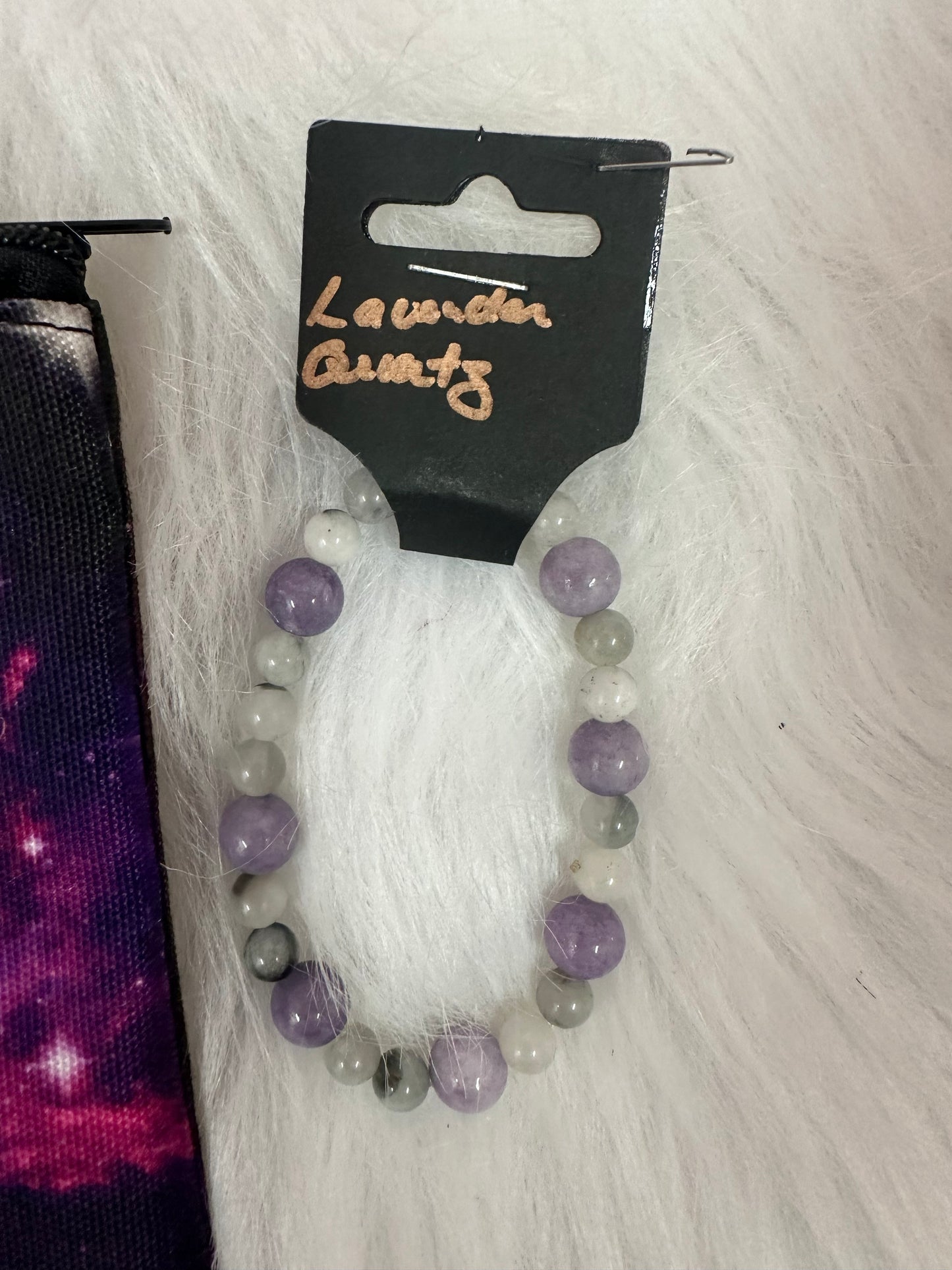 Lavendar Quartz Bracelet w cosmic gift bag