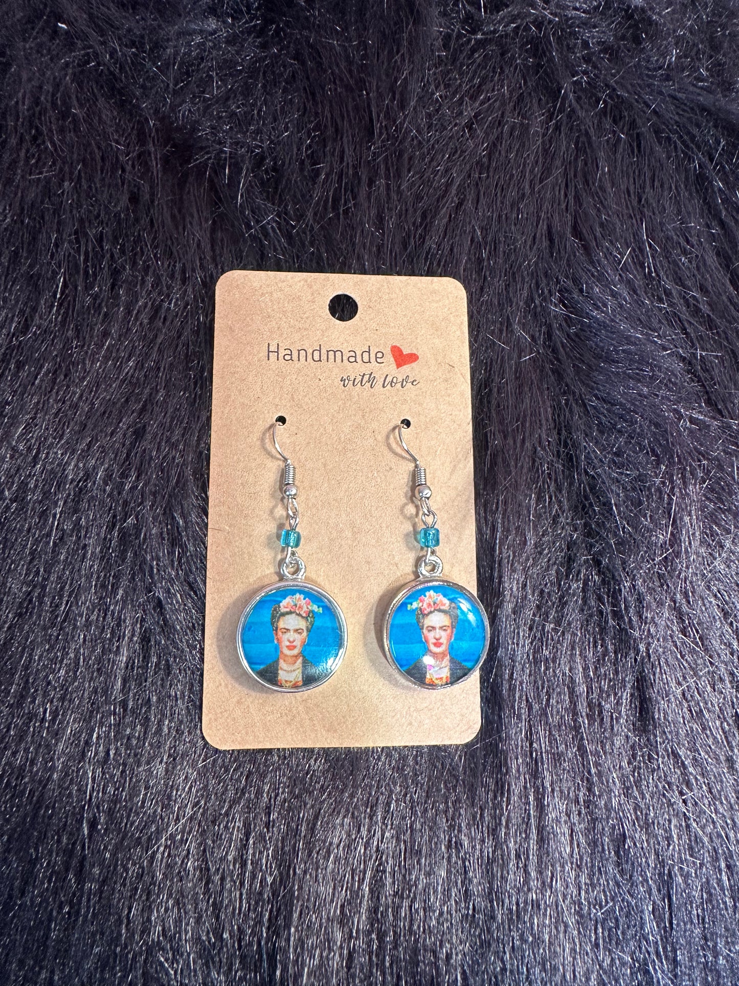 Frida Kahlo Earrings Blue