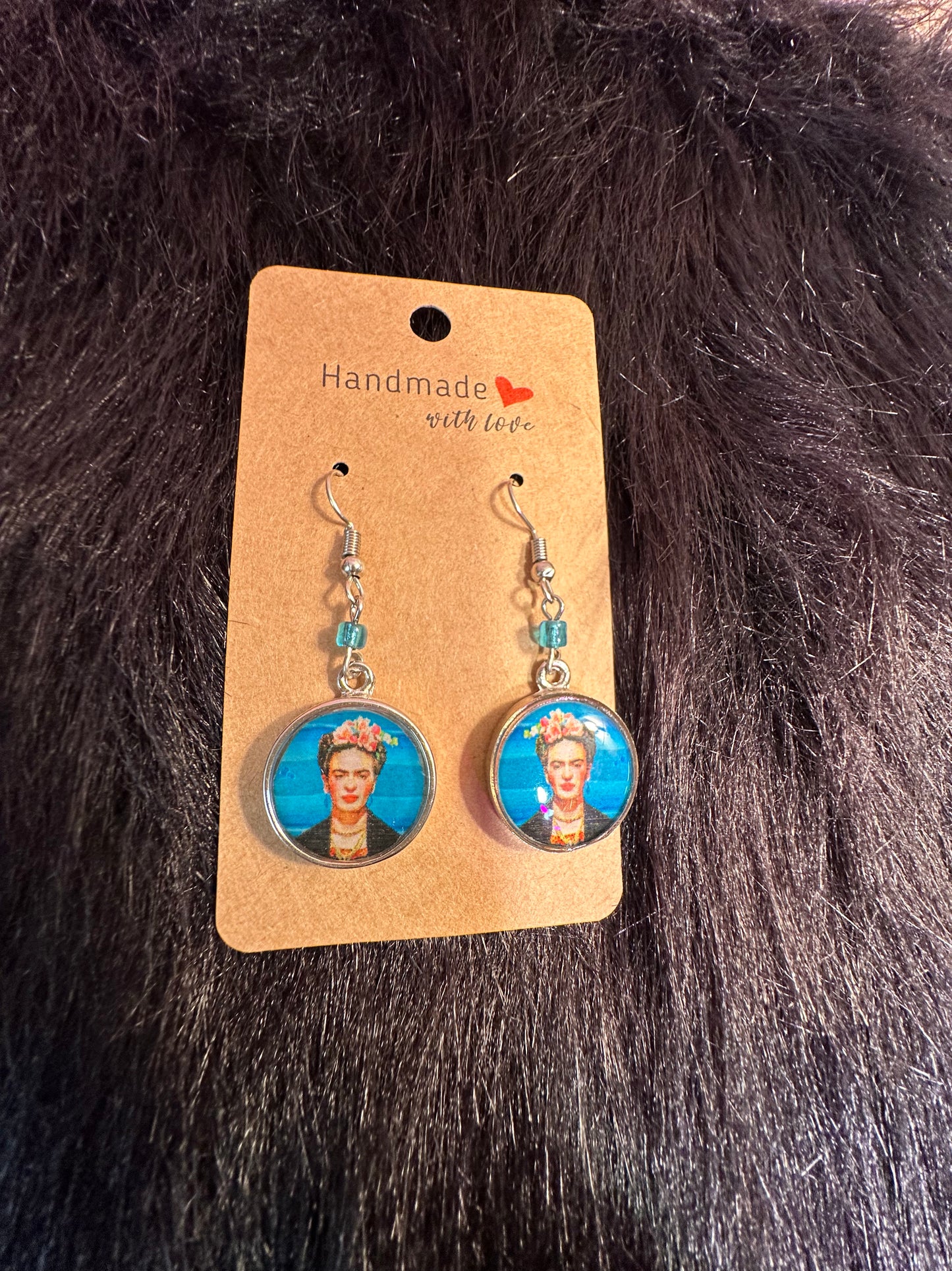 Frida Kahlo Earrings Blue